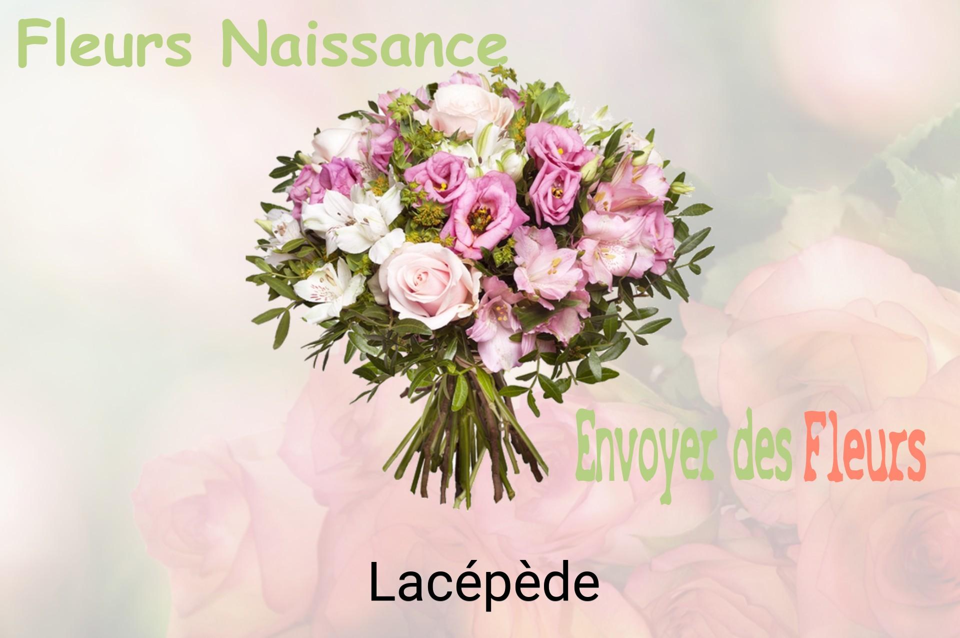 Bouquet de fleurs de naissance livré à Lacépède